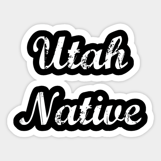 Utah Native Sticker by jverdi28